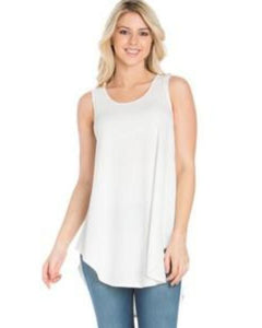City Chic Sleeveless Knit Top in Ivory - Essentially Elegant 