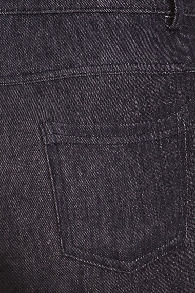 Yelete 5 Pocket Soft Knit Skinny Jeggings in Dark Blue Denim